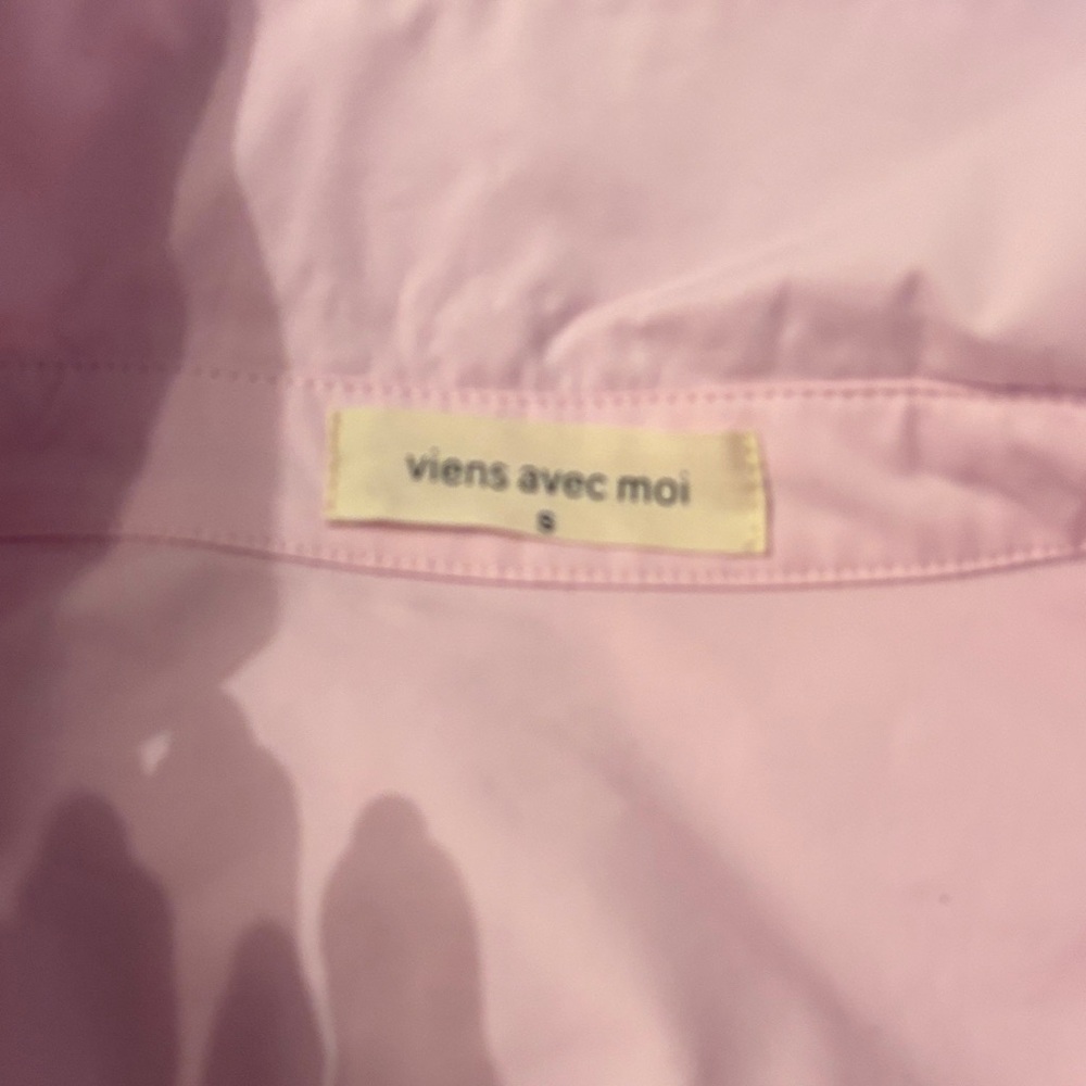 Viens Avec Moi Pink Button Down Shirt
